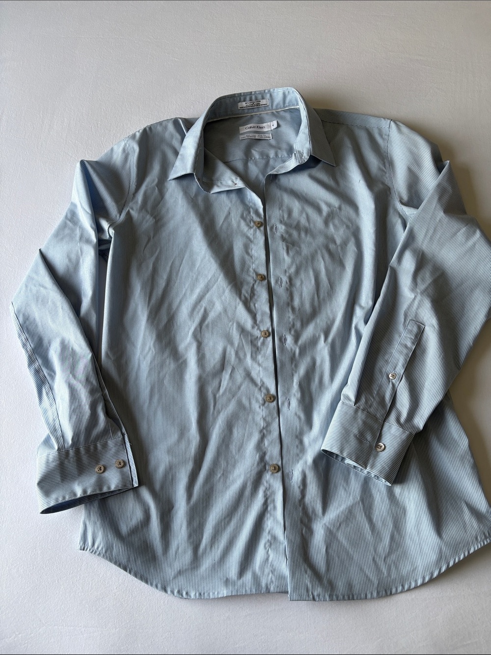 Calvin Klein Men's Light Blue Dress Shirt